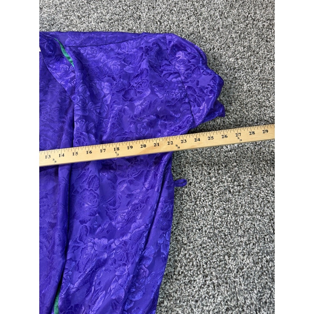 Vintage 90s Victoria's Secret Gold Label Robe Women's Size OS Purple - Picture 7 of 9